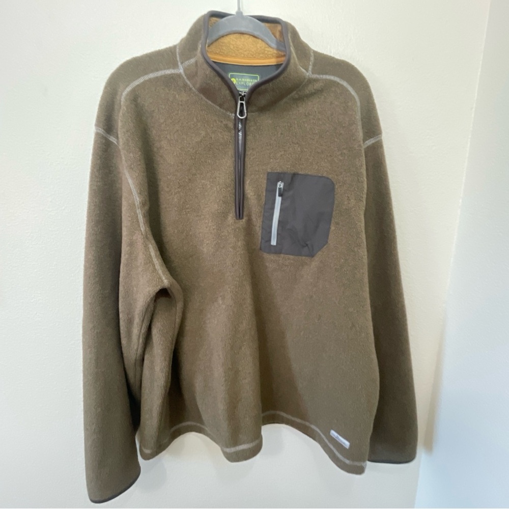 G H Bass Mens Pullover Sweatshirt Dark Green 2XL